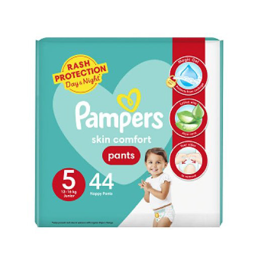Pampers Diapers Size 5 XL – 44 Pieces | Junior Comfort & Long-Lasting Protection