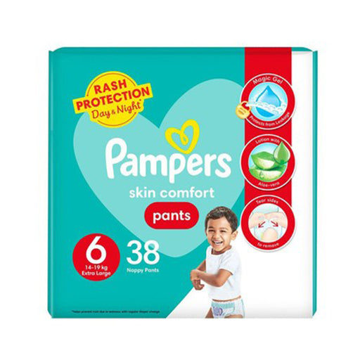 Pampers Pants Size 6 XXL – 38 Pieces | Extra-Large Pull-Up Diaper Pants for Active Toddlers