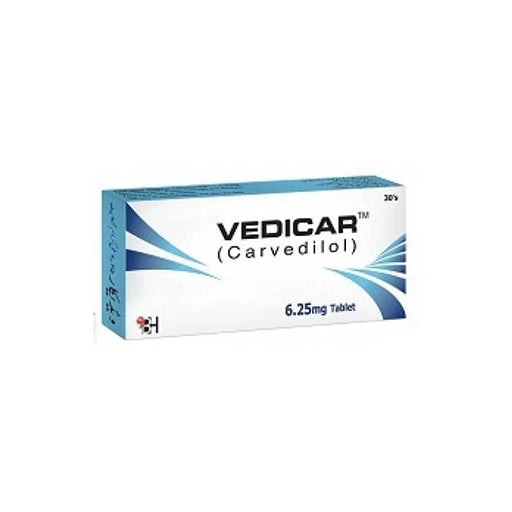 Vedicar 6.25mg – 30 Tablets | Effective Blood Pressure Support