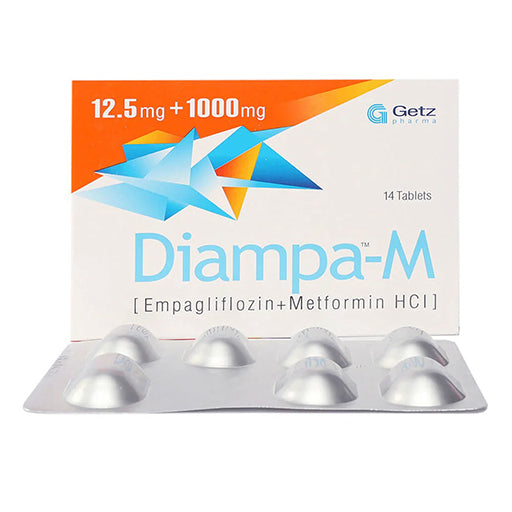Diampa-M (12.5/1000mg) 14 Tablets