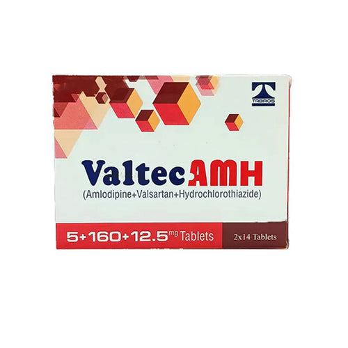 Valtec AMH 5/160/12.5mg – 28 Tablets | Triple Action for Blood Pressure & Cholesterol