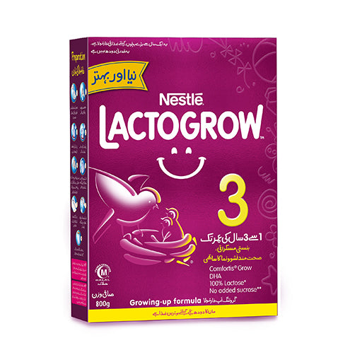 Nestlé Lactogen 3 Growing-Up Formula – 800g | Complete Toddler Nutrition (12 + Months)