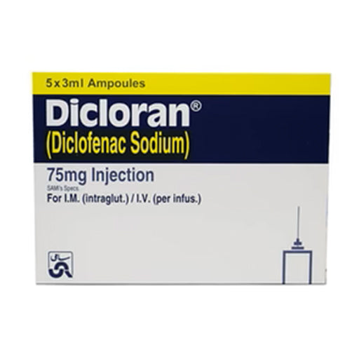 Dicloran Injection (75mg/3ml) – 5 Ampoules