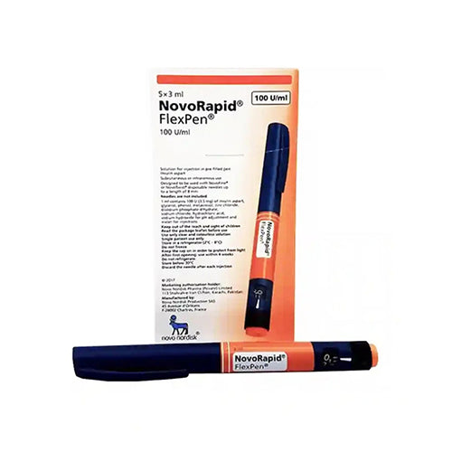 NovoRapid 100IU/ml FlexPen – 3ml × 5 Prefilled Insulin Pens