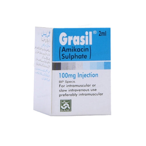 Grasil Injection 100mg/2ml (Amikacin Sulfate) — 1 Vial
