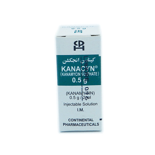 Kanacyn Injection 0.5g/2ml (Kanamycin Sulfate) — 1 Vial