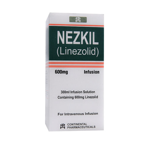 Nezkil (600mg/300ml) IV Infusion – Linezolid Injection | 1 Vial