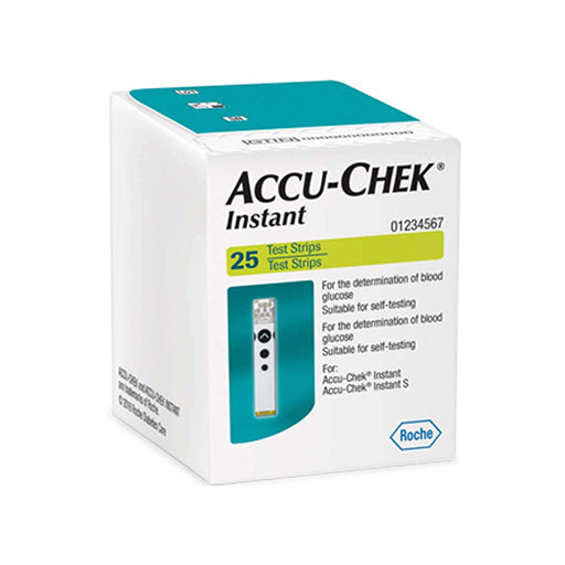 Accu-Chek Instant (25 Test Strips) – Blood Glucose Monitoring for Diabetes Management