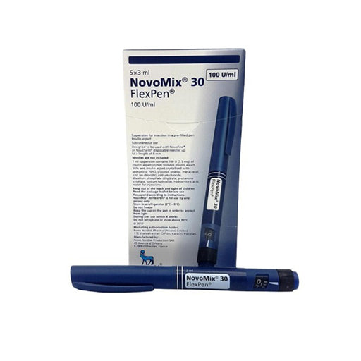 NovoMix 30 FlexPen (100IU/ml) – 3ml, 5 Insulin Injection Pens | Diabetes Management