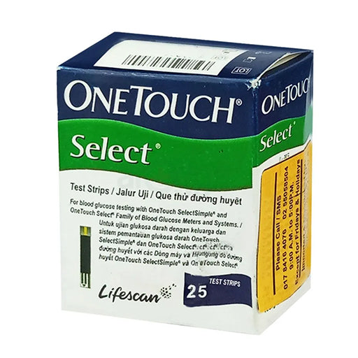 OneTouch Select 25 Blood Glucose Test Strips – Fast & Accurate Diabetes Monitoring