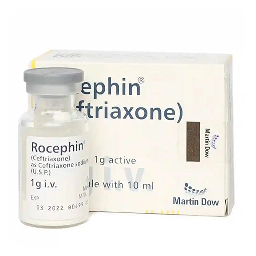 Rocephin (1g) IV Injection | Broad-Spectrum Antibiotic for Severe Infections