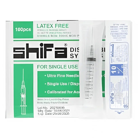 Shifa 10cc Syringe – Sterile Disposable Syringe for Accurate Medical Use