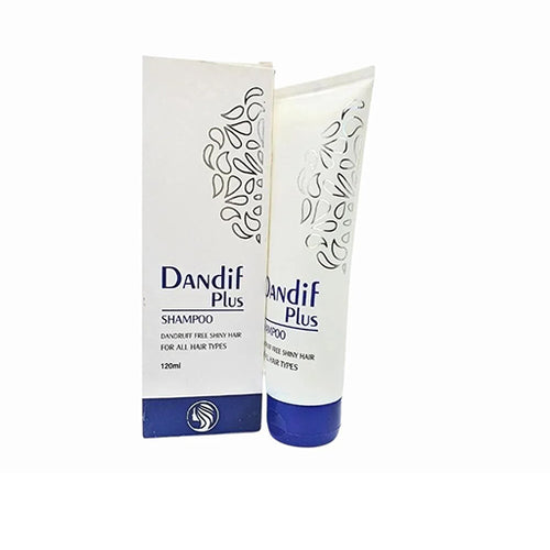 Dandif Plus Anti-Dandruff & Shiny Hair Shampoo 120ml – Controls Dandruff, Itching & Adds Shine