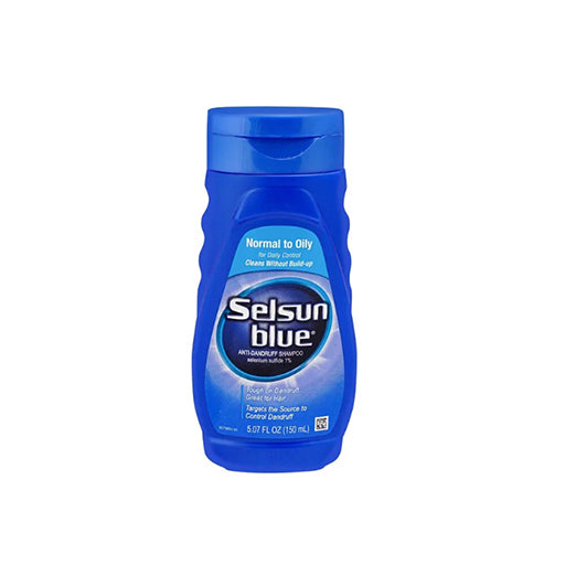 Selsun Blue (Normal to Oily, Anti-Dandruff) 150ml Shampoo – Controls Flaking, Soothes Itchy Scalp & Reduces Oil