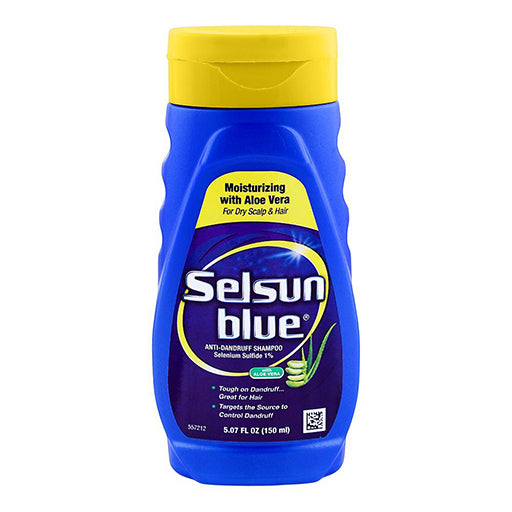 Selsun Blue (Anti-Dandruff) 250ml Shampoo – Selenium Sulfide 1% Medicated Scalp Cleanser for Dandruff & Itchy Scalp Relief