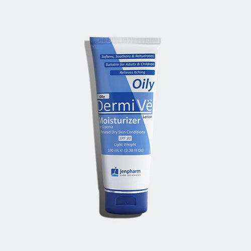 DermiVe (Oily Moisturizer) 100ml Lotion – Lightweight Hydration for Oily & Acne-Prone Skin