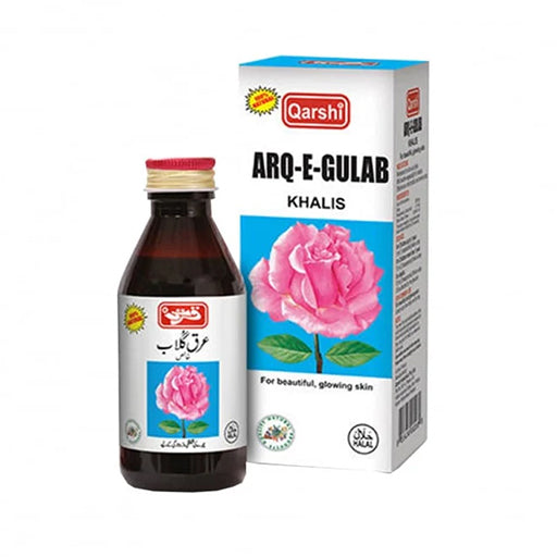 Qarshi Arq-e-Gulab Khalis 60ml – 100% Pure Natural Rose Water for Skin, Eyes & Refreshment