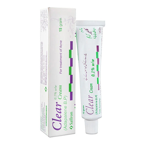 Clear (0.1%) 15g Cream – Topical Retinoid Treatment for Acne & Skin Renewal