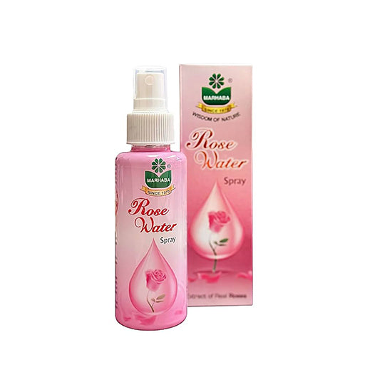 Marhaba Rose Water 120ml Spray – 100% Natural Skin Toner & Refresher