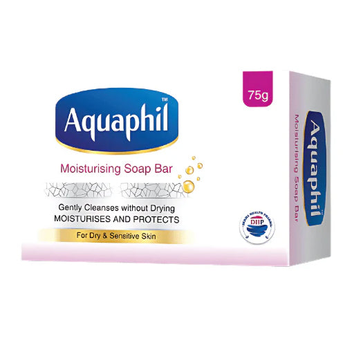 Aquaphil Moisturizing 75g Soap – Gentle Hydrating Cleanser for Dry & Sensitive Skin