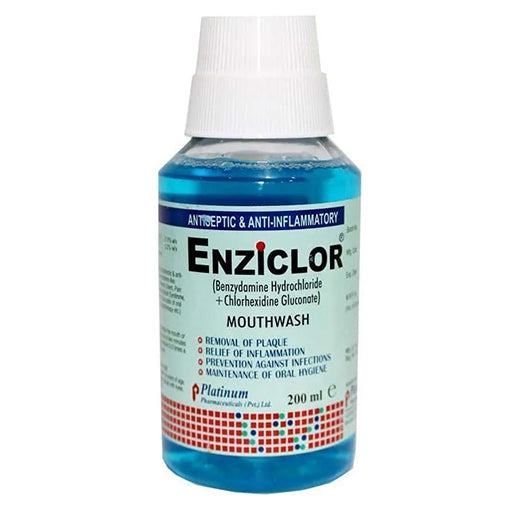 Enziclor 200ml Mouthwash – Antibacterial Mouth Rinse for Fresh Breath & Gum Protection