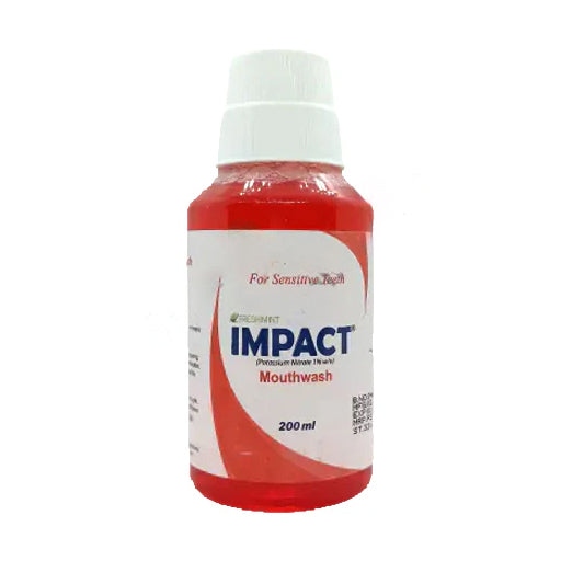 Impact 200ml Mouthwash – Antiseptic Oral Rinse for Fresh Breath & Gum Protection