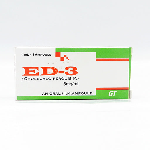 ED-3 5 mg / 1 mL Injection (Cholecalciferol / Vitamin D3) — 1 Ampoule