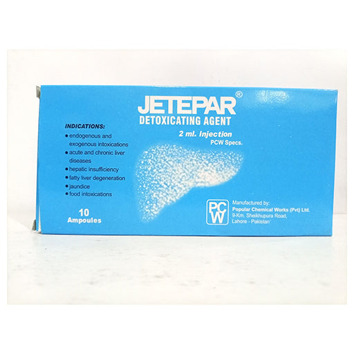 Jetepar 2ml Injection (10 Ampoules) | Liver Support & Detoxification Medicine