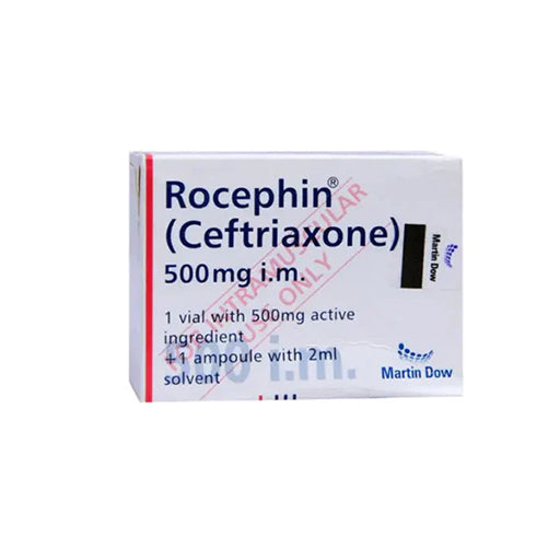 Rocephin 500mg IM Injection – Broad-Spectrum Antibiotic | Ceftriaxone