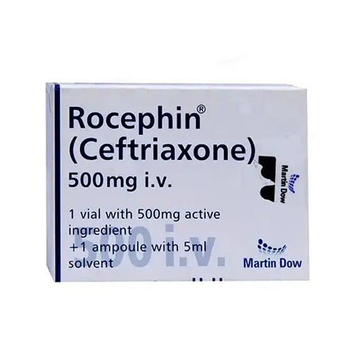 Rocephin 500mg IV Injection – Broad-Spectrum Antibiotic | Ceftriaxone
