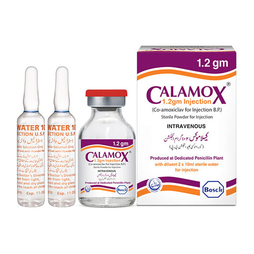 Calamox 1.2 g Injection (Amoxicillin + Clavulanic Acid) – Broad Spectrum Antibiotic
