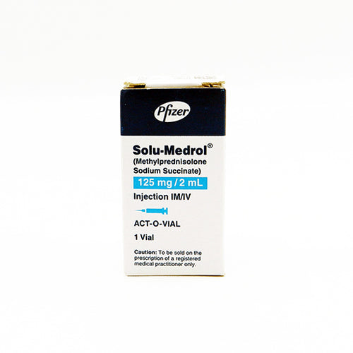 Solu-Medrol 125mg/2ml Injection – Anti-Inflammatory Corticosteroid Vial