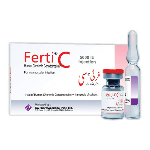 Ferti-C Injection (5000 IU, 1 Vial) – Human Chorionic Gonadotropin (HCG) for Fertility Treatment