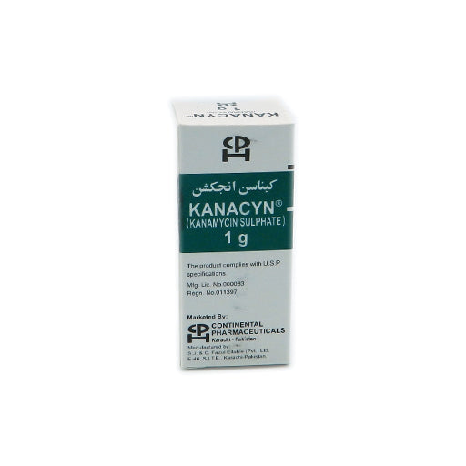 Kanacyn Injection (1g/4ml Vial) – Kanamycin Aminoglycoside Antibiotic
