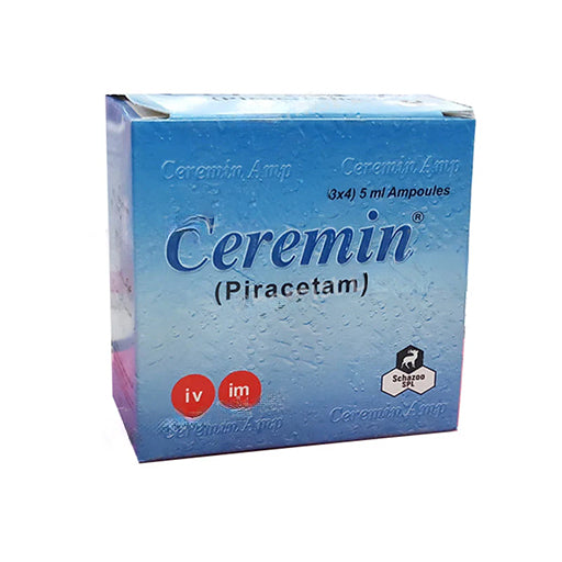 Ceremin (1g) Injection – 12 Ampoules (5ml Each) | Nootropic & Neuroprotective Medicine