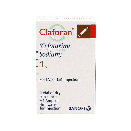 Claforan Injection 1g (Cefotaxime) – 1 Vial (4ml)