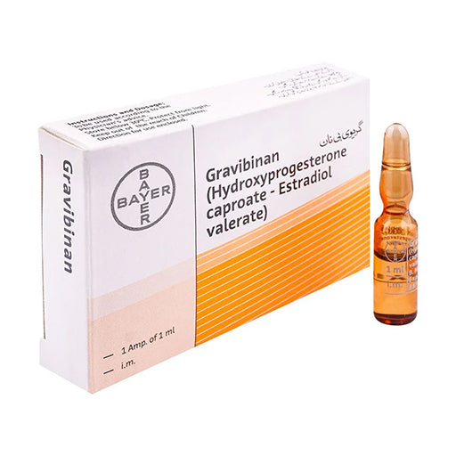 Gravibinan Injection 250mg/5mg (Diphenhydramine + Dihydroergotamine) — 1mL Ampoule